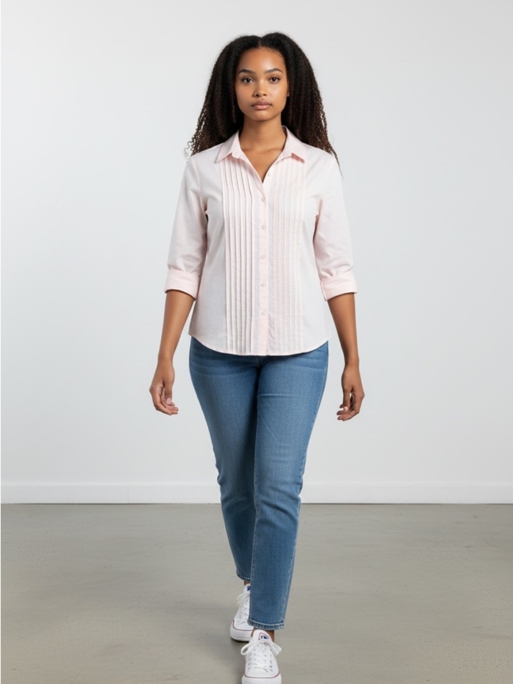 Alfani Light Pink Button Down Shirt Size 16